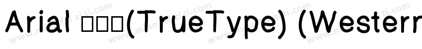 Arial 半粗体(TrueType) (Western)字体转换